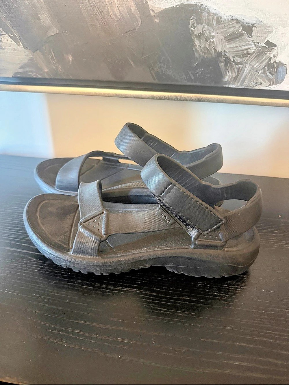Teva Hurricane Drift Women's Black Strappy Sandals